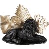 Clayre & Eef 6PR3817 Decoración León 23x13x16 cm Negro - Dorado