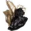 Clayre & Eef 6PR3817 Decoración León 23x13x16 cm Negro - Dorado