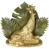 Clayre & Eef 6PR3818 Decoración Jirafa 24x10x19 cm Color Oro - Verde