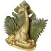 Clayre & Eef 6PR3818 Decoración Jirafa 24x10x19 cm Color Oro - Verde