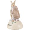 Clayre & Eef 6PR3826 Decoración Conejo y Pollito 8x8x13 cm Beige - Marrón