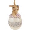Clayre & Eef 6PR3832 Decoración Conejo 6x6x13 cm Beige - Marrón