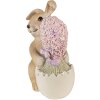 Clayre & Eef 6PR3833 Decoración Conejo 11x6x12 cm Marrón - Rosa