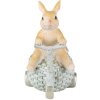 Clayre & Eef 6PR3836 Decoración Conejo 11x8x13 cm Marrón - Azul