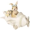 Clayre & Eef 6PR3838 Decoración Conejo 15x11x12 cm Beige - Marrón