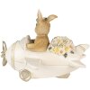 Clayre & Eef 6PR3838 Decoración Conejo 15x11x12 cm Beige - Marrón