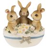 Clayre & Eef 6PR3839 Decoración Conejo 11x9x12 cm Marrón - Beige