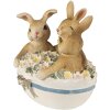 Clayre & Eef 6PR3839 Decoración Conejo 11x9x12 cm Marrón - Beige