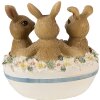 Clayre & Eef 6PR3839 Decoración Conejo 11x9x12 cm Marrón - Beige
