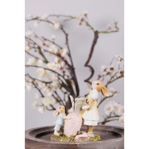 Clayre & Eef 6PR3844 Decoración Conejo 12x6x13...