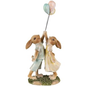 Clayre & Eef 6PR3853 Decoración Conejo 10x6x22...