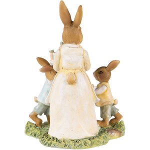 Clayre & Eef 6PR3854 Decoración Conejo 12x8x15 cm Amarillo - Marrón