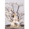 Clayre & Eef 6PR3854 Decoración Conejo 12x8x15 cm Amarillo - Marrón
