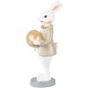 Clayre & Eef 6PR3867 Decoración Conejo 6x6x15 cm Beige - Marrón