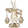 Clayre & Eef 6PR3872 Decoración Conejo 12x6x17 cm Beige - Marrón