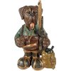 Clayre & Eef 6PR3883 Decoración Perro 20x13x32 cm Marrón - Verde