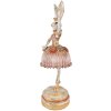 Clayre & Eef 6PR3884 Decoración Conejo 11x11x35 cm Rosa - Beige