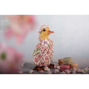 Clayre & Eef 6PR4875 Decoración Pato 10x11x18 cm Rosa