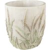 Clayre & Eef 6TE0463M Maceta Ø 16x17 cm Verde - Beige Redonda