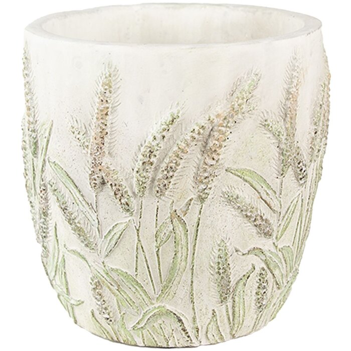 Clayre & Eef 6TE0463S Maceta Ø 13x13 cm Verde - Beige