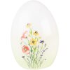 Clayre & Eef 6TE0466 Decoración Huevo 10x10x14 cm Verde - Blanco