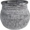 Clayre & Eef 6TE0468L Maceta Ø 32x29 cm Gris Redonda