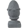 Clayre & Eef 6TE0476 Decoración Piña 11x11x21 cm Gris