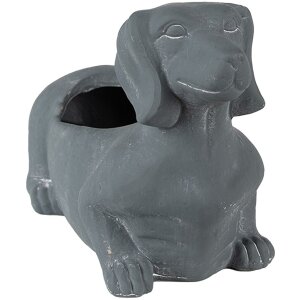 Clayre & Eef 6TE0479 Maceta Perro 30x12x16 cm Gris