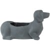 Clayre & Eef 6TE0479 Maceta Perro 30x12x16 cm Gris