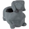 Clayre & Eef 6TE0479 Maceta Perro 30x12x16 cm Gris
