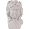 Clayre & Eef 6TE0486 Maceta Cabeza 20x17x30 cm Gris