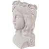 Clayre & Eef 6TE0486 Maceta Cabeza 20x17x30 cm Gris