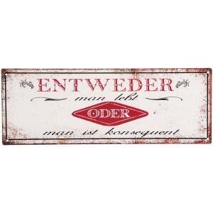 Clayre & Eef 6Y4929 Señal de Texto 36x1x13 cm...