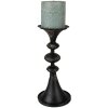 Clayre & Eef 6Y4945 Candelero Ø 15x34 cm Negro