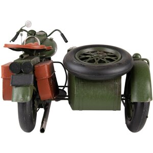 Clayre & Eef 6Y4962 Modelo Moto con Sidecar 38x26x18 cm Verde