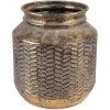 Clayre & Eef 6Y4965 Decoración Maceta Ø 25x26 cm Color Oro