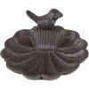 Clayre & Eef 6Y5285 Comedero para pájaros Ø 14x5 cm Cáscara de comedero para pájaros marrón