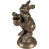 Clayre & Eef 6Y5322 Candelero Conejo 10x7x16 cm Color Oro