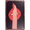 Clayre & Eef 6Y5337 Señal de texto 20x1x30 cm Rojo - Negro