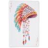 Clayre & Eef 6Y5356 Señal de texto 20x1x30 cm Blanco - Rojo