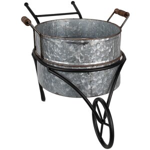 Clayre & Eef 6Y5415 Jardinera Carretilla 54x31x31 cm...