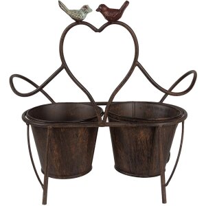 Clayre & Eef 6Y5436 Jardinera 39x18x39 cm Marrón