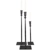Clayre & Eef 6Y5444 Candelero 16x10x52 - 16x10x49 - 10x9x35 cm Negro