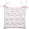 Clayre & Eef BPD29 Cojín para silla con espuma 40x40x4 cm Beige - Rosa