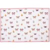 Clayre & Eef BPD40 Mantel Individual (6 piezas) 48x33 cm Beige - Rosa