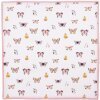 Clayre & Eef BPD43 Servilletas 40x40 cm Beige Rosa Lote de 6