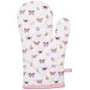 Clayre & Eef BPD44 Guante de horno 18x30 cm Beige - Rosa
