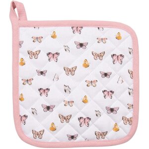 Clayre & Eef BPD45 Porta Ollas 20x20 cm Beige - Rosa