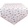 Clayre & Eef BPD65 Traves de Mesa 50x160 cm Beige - Rosa