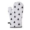 Clayre & Eef BWX44 Guante de Horno 18x30 cm Negro - Blanco